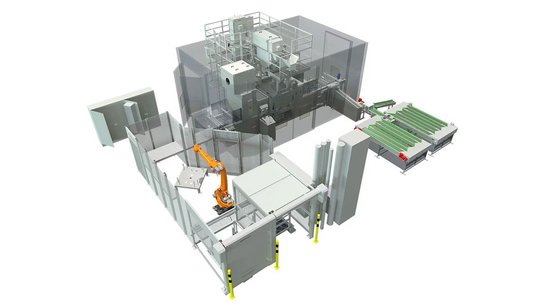 Wire mesh belt blasting machine