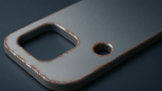 Werkstuk met lichte roestvorming