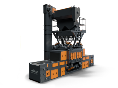 [Translate to Deutsch:] Wire mesh belt blast machines RDGE