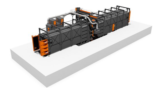 Hängebahn-Durchlaufstrahlanlage RHBD 27/32-K
