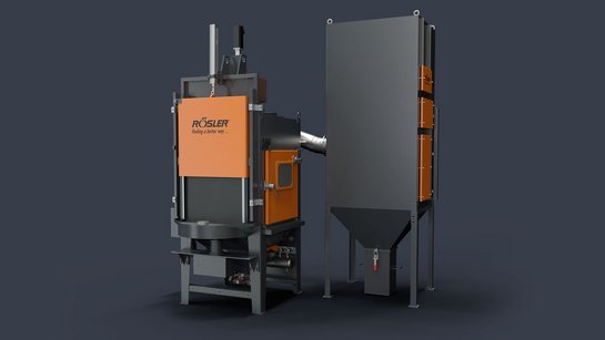 The RWT for targeted, single-piece-oriented workpiece processing (one-piece flow). Swing Table Machines (RWT, usable for Shot peening)