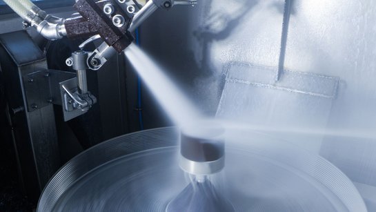 Wet blasting cabinet