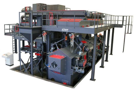 Rösler - Continuous feed single strand blast machine